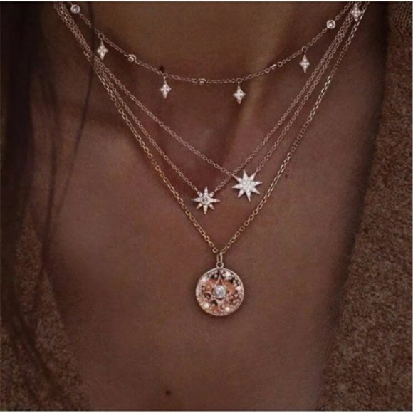 Jewelry - Multi Layer Boho Chocker Necklace Gold